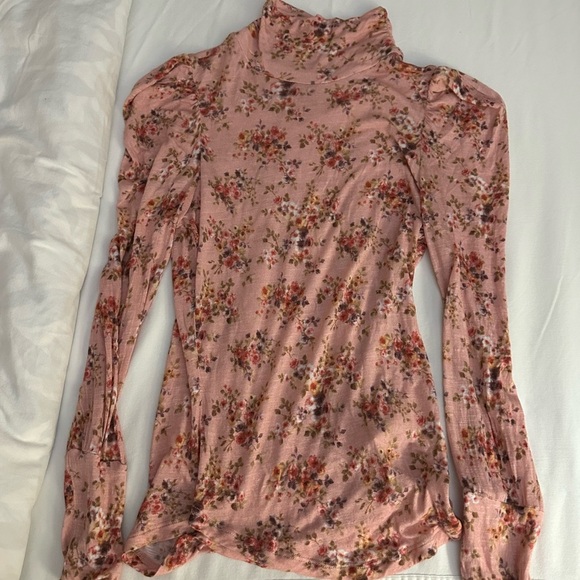 LOVESHACKFANCY Vienna Turtleneck in Berry Cobbler (T3) - Picture 3 of 8